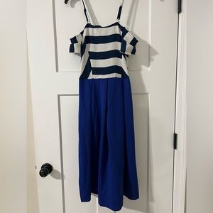 blue midi/maxi dress